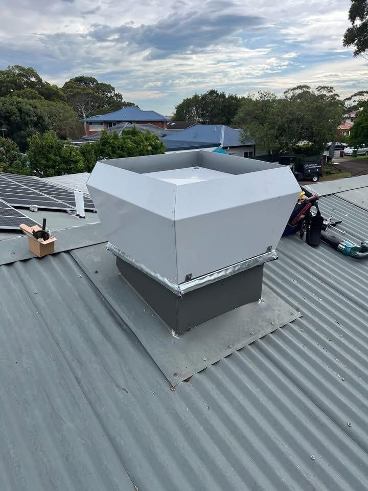 PJF HVAC project photograph: Roof ventilation installation