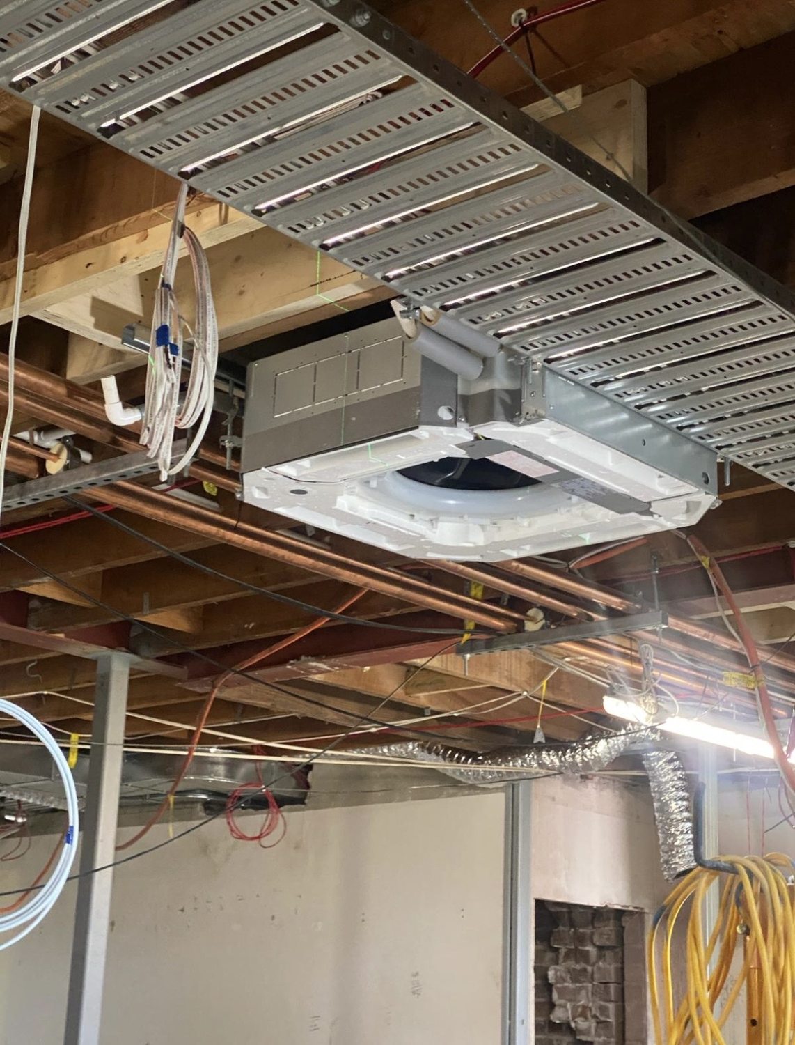 PJF HVAC project photograph: New-build HVAC installation